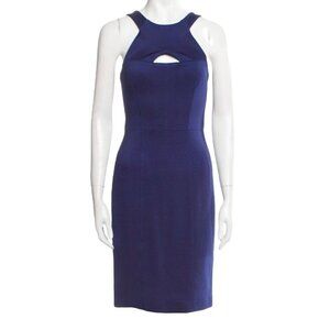 STUNNING Burberry London Blue Sleeveless Sheath Business Casual Cute Dress Small